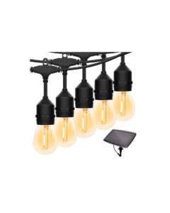 Extensión Luces Solar Ilukon 15 Metros,15 Bombillos 