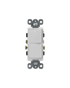 Apagador Doble Ul Decorativo 15 Amperios 