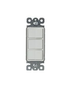 Apagador Triple Decorativo 15 A