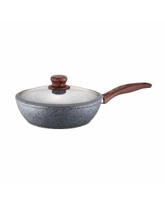 Sartén Granito Vegga Gris 26cm Con Tapa 
