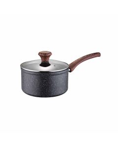 Olla Mármol Vegga Negro 20cm Con Tapa